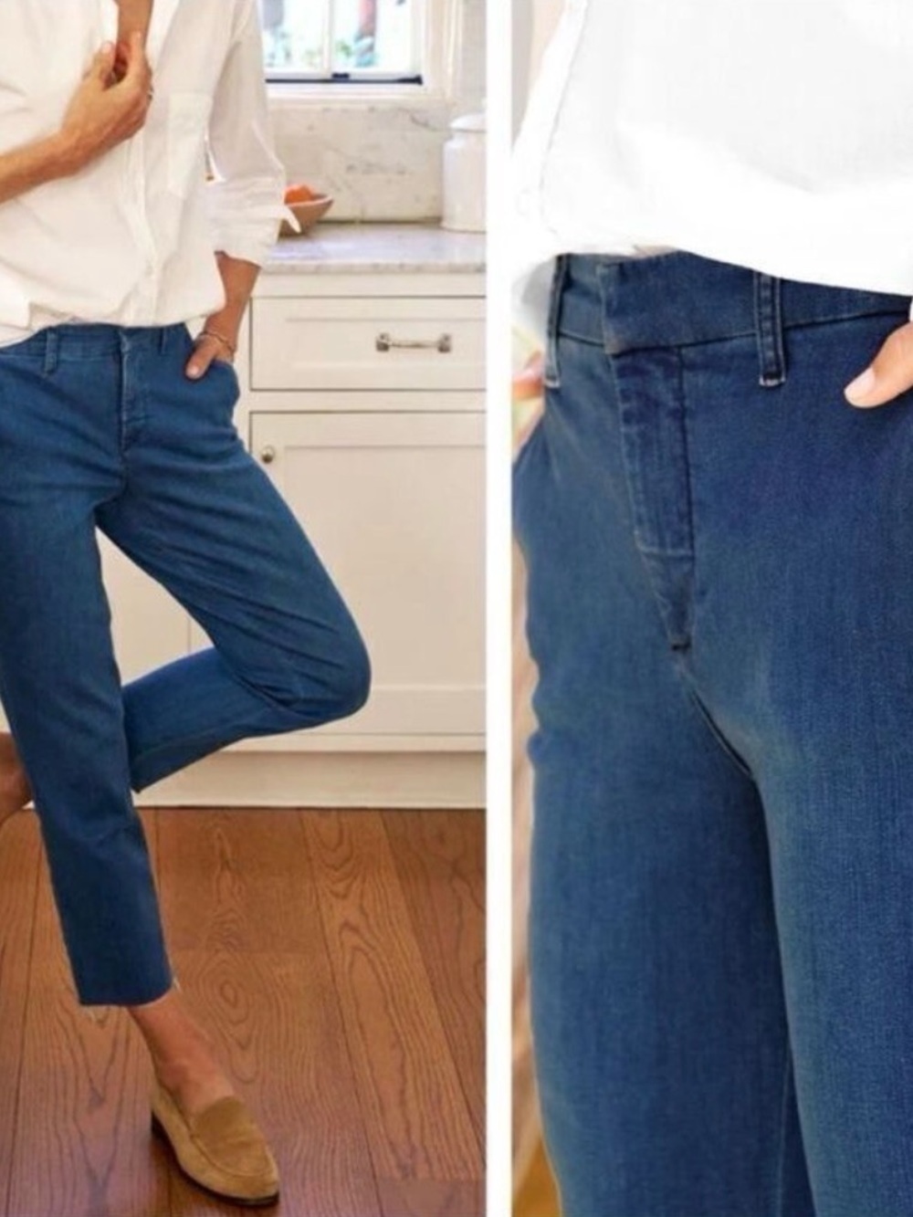 Frank & Eileen Wicklow Italian Denim Crop - Picture 7 of 7
